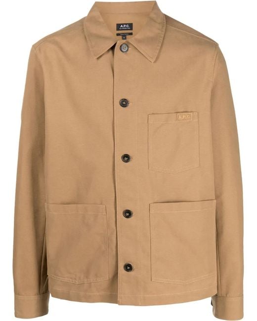 A.P.C. Natural Cotton Shirt Jacket for men