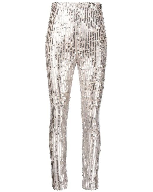 ROTATE BIRGER CHRISTENSEN Legging Met Pailletten in het White