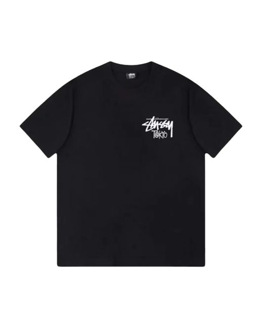 T-Shirt Stadium Tokyo Stock di Stussy in Black da Uomo