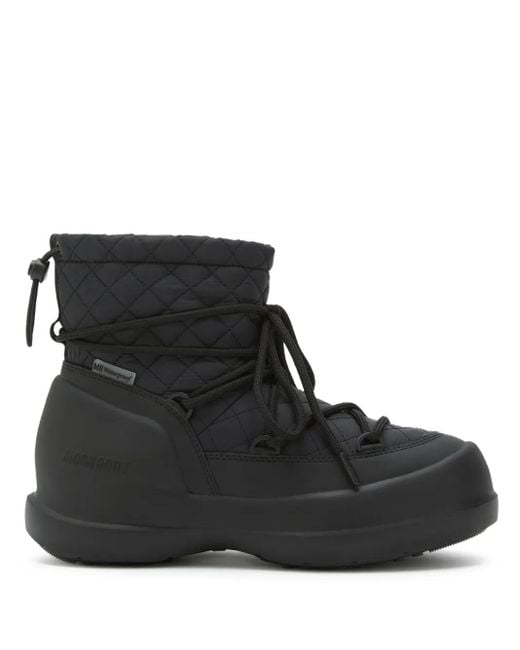 Après-Ski Luna À Design Matelassé Moon Boot en coloris Black