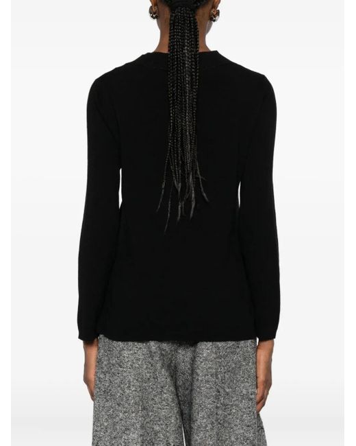 Barba Napoli Black Pullover Mit Rundem Ausschnitt