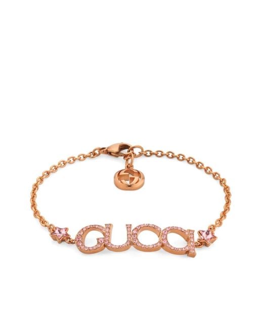 GG Running 18kt gold cuff bracelet in gold - Gucci | Mytheresa