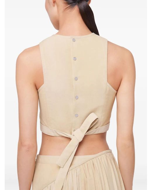 Rabanne Cropped Top in het Natural