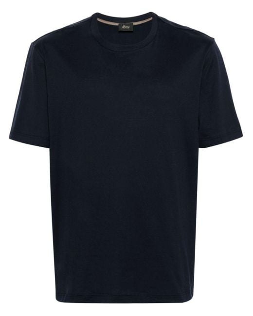 Brioni T-shirt Met Ronde Hals in het Blue voor heren