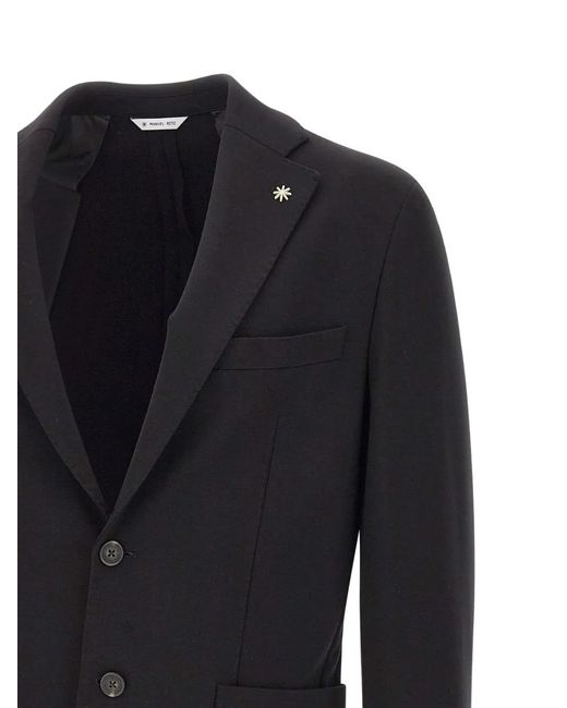 Manuel Ritz Blue Blazer À Simple Boutonnage for men