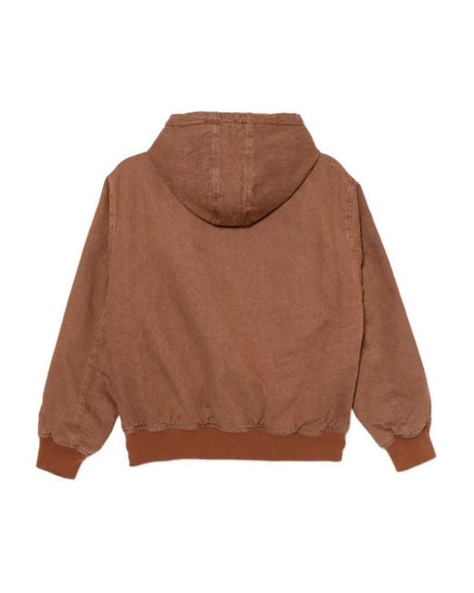 Chocoolate Brown Logo-Patch Jacket