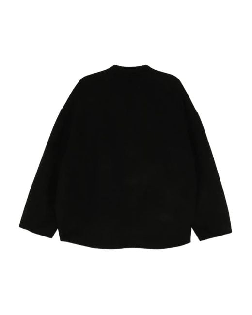 CROQUIS Black Cross-Collar Wool Jacket for men