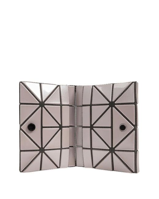 Issey Miyake Gray Geometric Panel Wallet