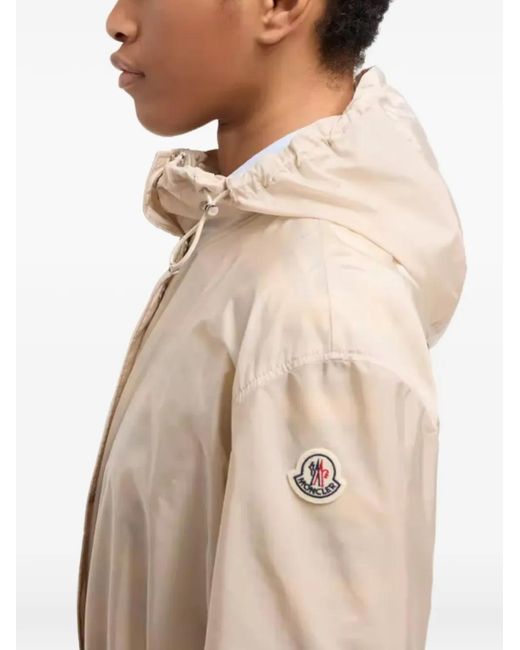 Moncler Natural Weteau Ruffle-Trimmed Jacket