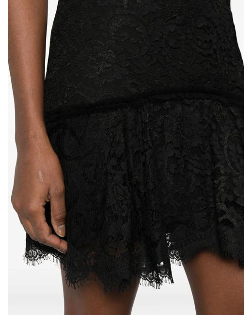 IMROSKA Black Laced Mini Skirt