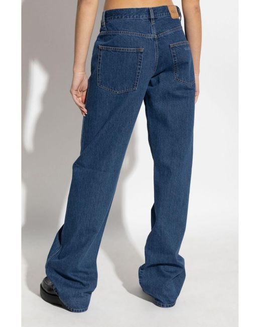 Gucci Blue Straight-Leg Jeans