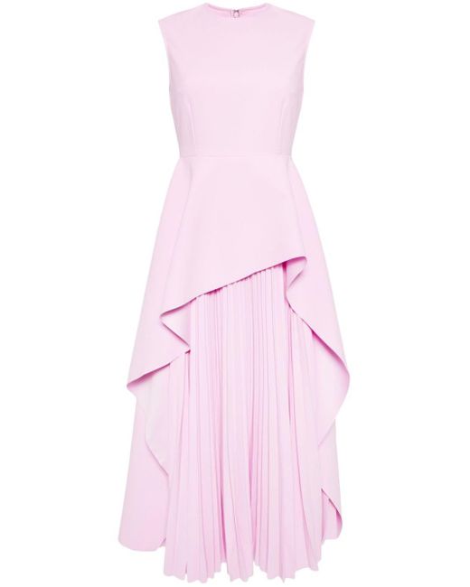 Robe The Severny à taille péplum Solace London en coloris Pink