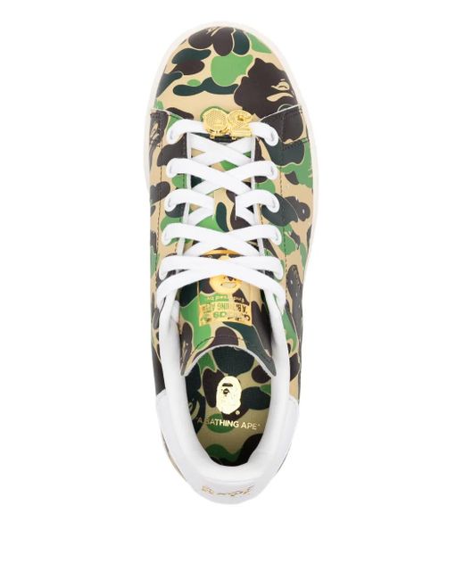 A Bathing Ape Green X Adidas Stan Smith Trainers