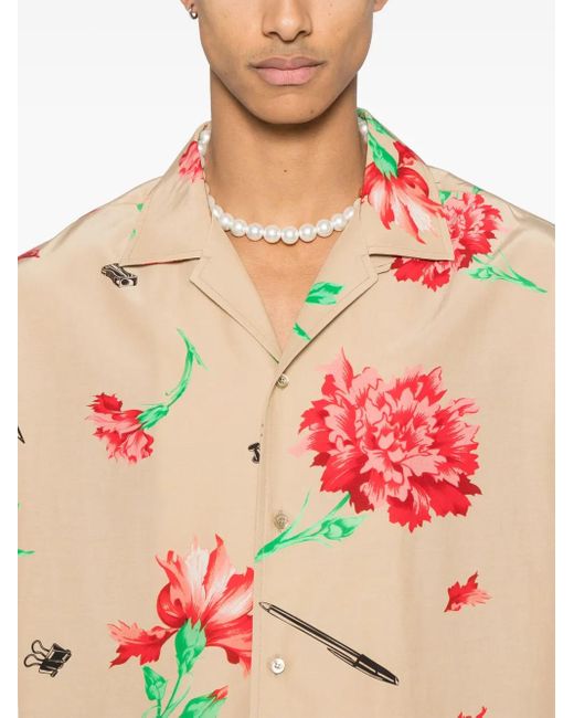 Moschino Overhemd Met Print in het Pink voor heren