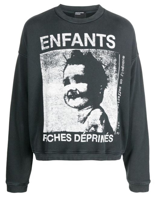Enfants Riches Deprimes Black Branded Infant Crew-neck Sweatshirt for men