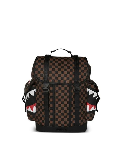 Sprayground Black Check 2 Monte Carlo Backpack for men