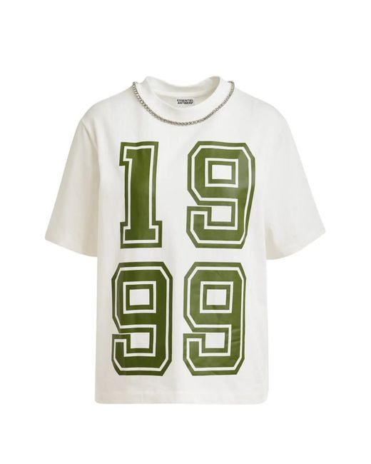 Essentiel Antwerp White Jisos Number-Print T-Shirt