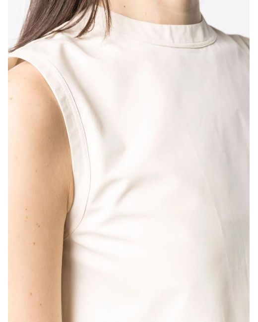 Jil Sander Multicolor Sleeveless Cotton Top