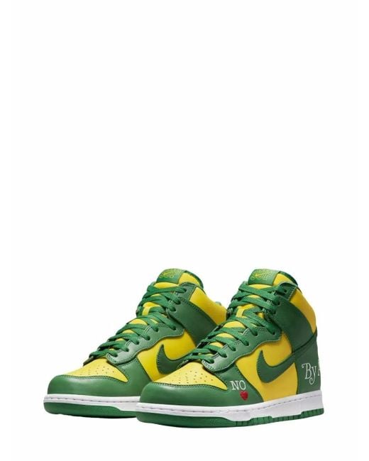 Nike Green X Supreme Sb Dunk High "By Any Means for men
