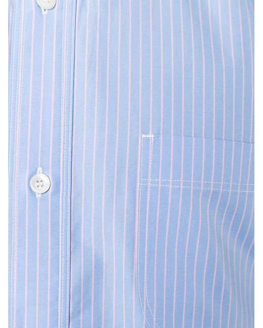 Camisa Con Patchwork Junya Watanabe de hombre de color Blue