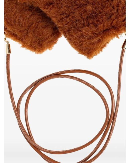 Max Mara Brown Detachable-Strap Gloves