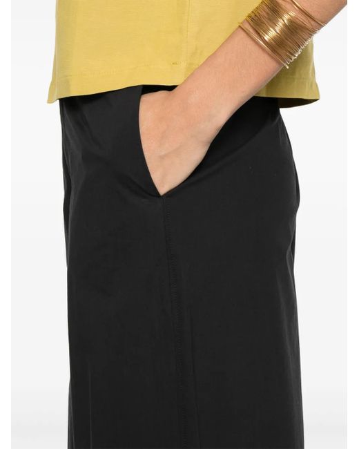 Forte Forte Cotton Wide-leg Trousers Black