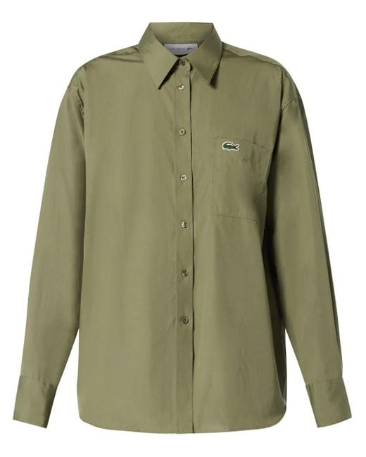 Camisa lisa Lacoste de color Green