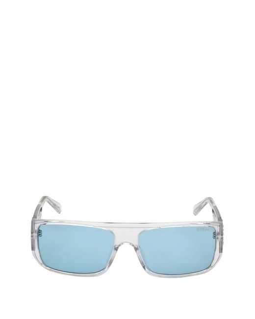 GUESS EYEWEAR Blue Rectangle-Frame Sunglasses for men