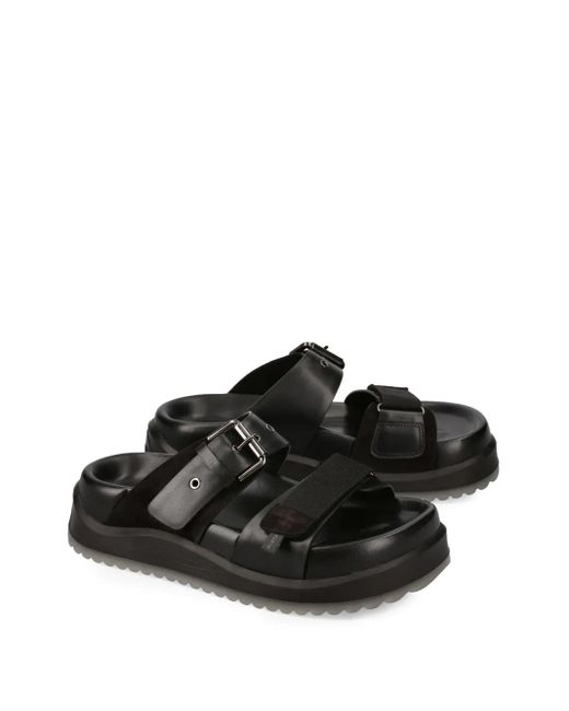 Premiata Black Klassische Plateau-Sandalen