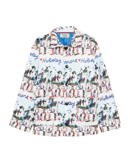 Surchemise À Motif Camouflage ALESSANDRO ENRIQUEZ en coloris White