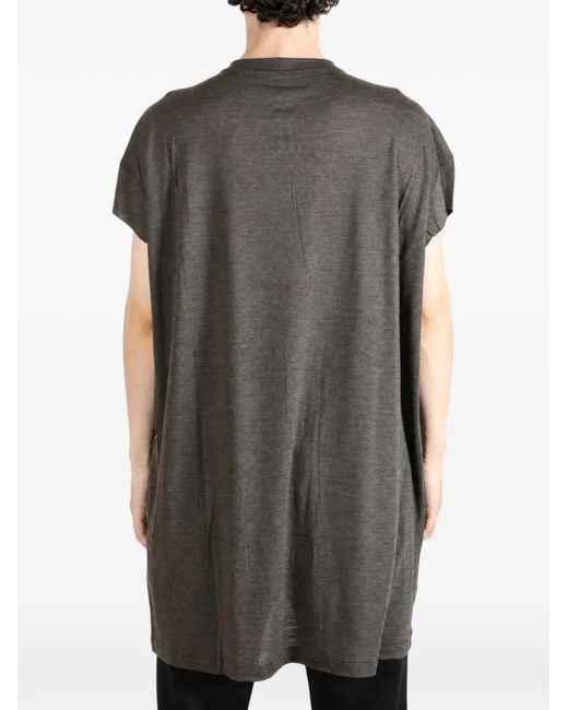 Rick Owens Gray Rick's Jumbo Ss Cap-Sleeve T-Shirt for men