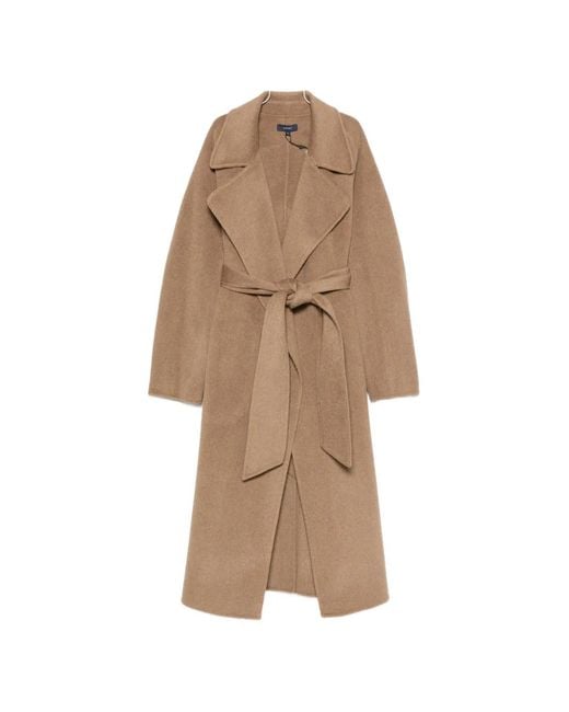 Soeur Natural Harvard Belted Coat
