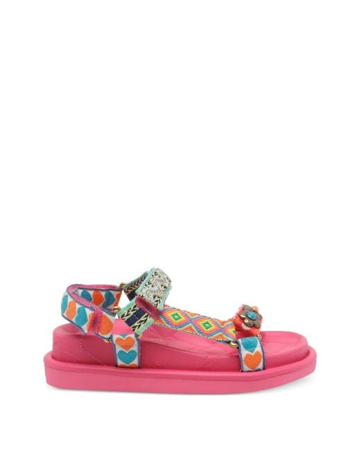 Kurt Geiger Pink Orson Sandals