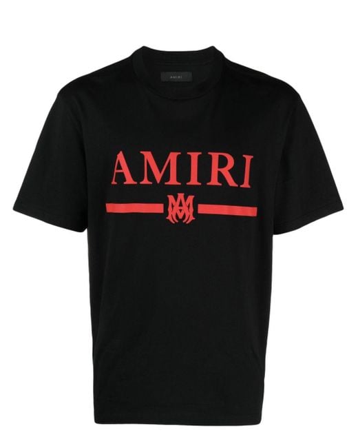 メンズ Amiri ロゴ Tシャツ Black
