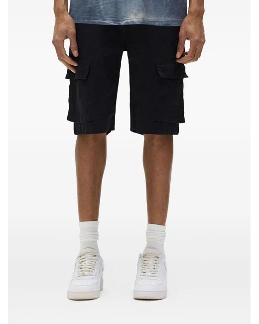 Purple Brand Black Poches Cargo À Détail De Boucle for men