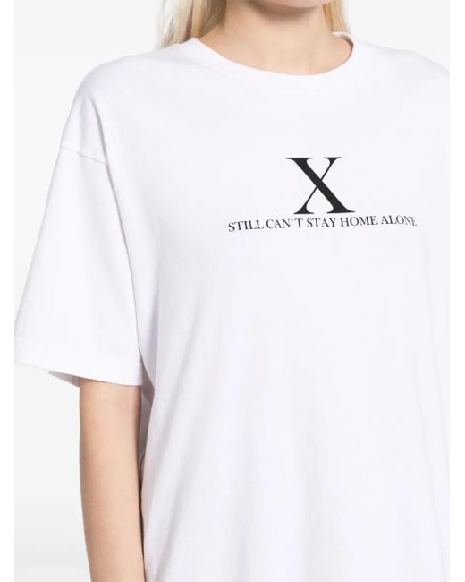Undercover White Graphic-Print Cotton T-Shirt