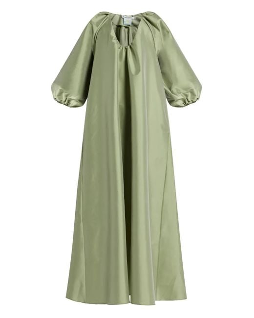 BERNADETTE Green Kleid Mit Weiten Ärmeln