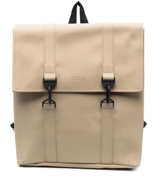 Rains Natural Lobster-Fastening Fold Backpack