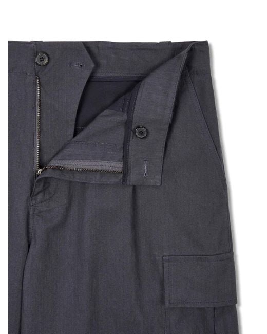 Studio Tomboy X Blue Straight-Leg Cargo Trousers for men