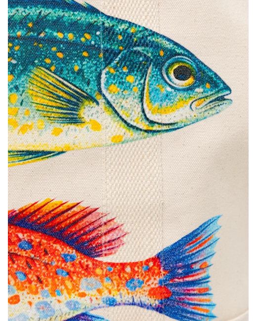 Melt Natural Fish-Print Tote Bag