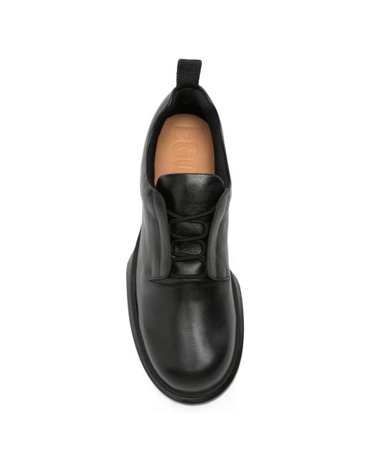 Egonlab Black Pulsar Derby Shoes for men