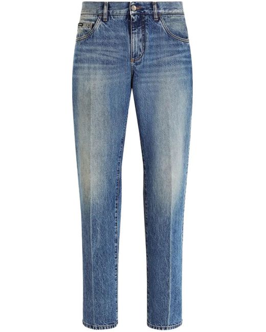 メンズ Dolce & Gabbana ストレートジーンズ Blue