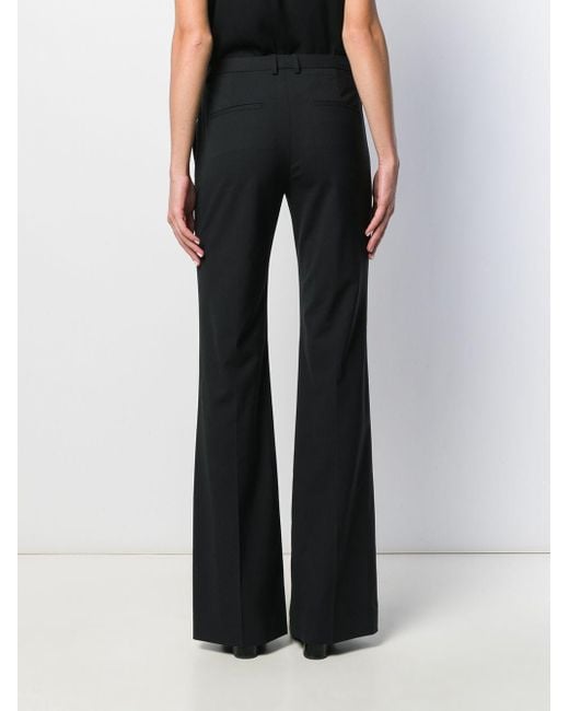black flare leg pants