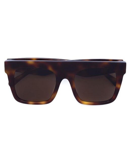 Vera Wang Brown Square Frame Sunglasses