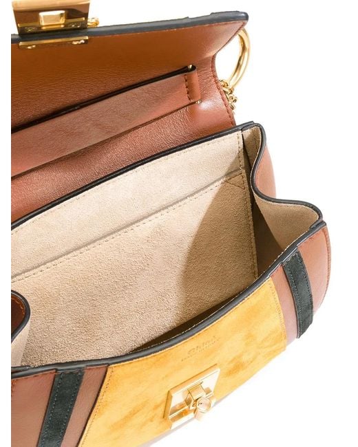 Chloé Yellow Patchwork 'Drew' Shoulder Bag