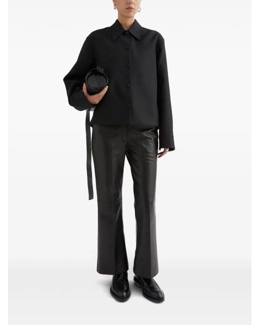 Jil Sander Black Button-Up Shirt Jacket