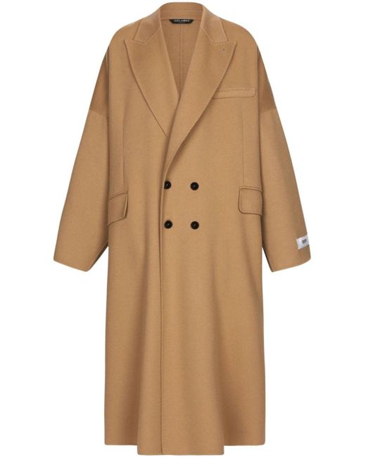 Dolce & Gabbana Natural Re-edition S/s 1991 Double-breasted Cashmere Coat for men