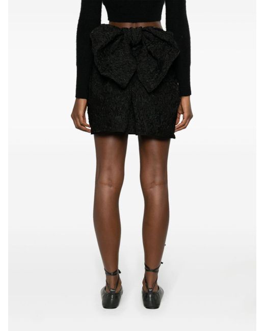 CECILIE BAHNSEN Black Vailis Mini Skirt - Women's - Polyamide/cupro/polyester