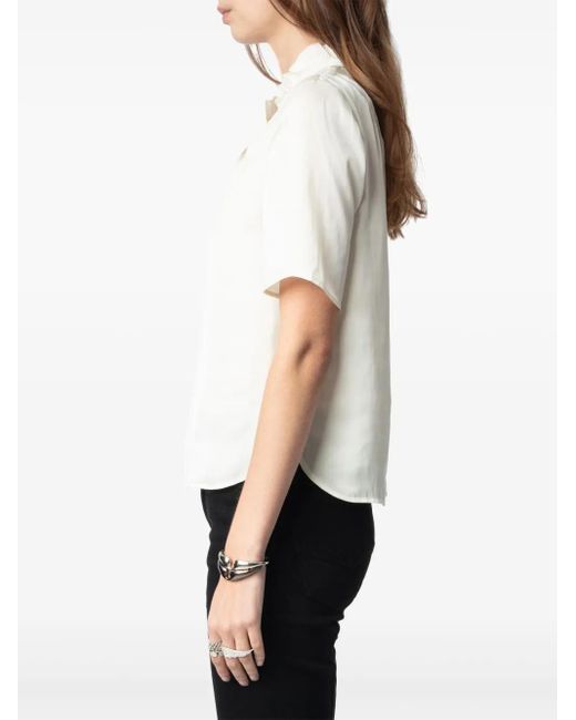 Zadig & Voltaire White Topher Blouse