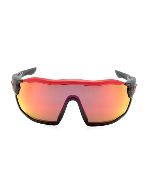 Nike Pink Show X Rush Shield-Frame Sunglasses